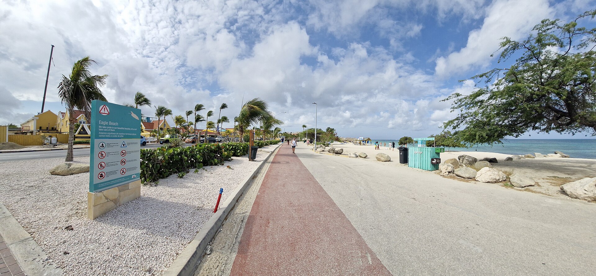 Beachfront path at Eagle Beach, Aruba